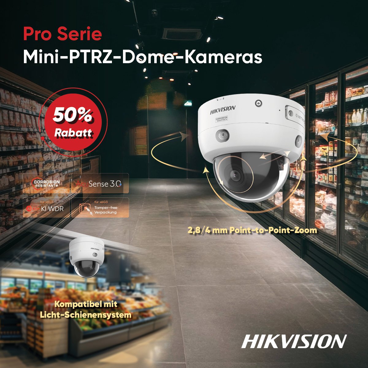 Pro Series Mini PTRZ Dome Cameras Banner_1200 x 1200 (1)